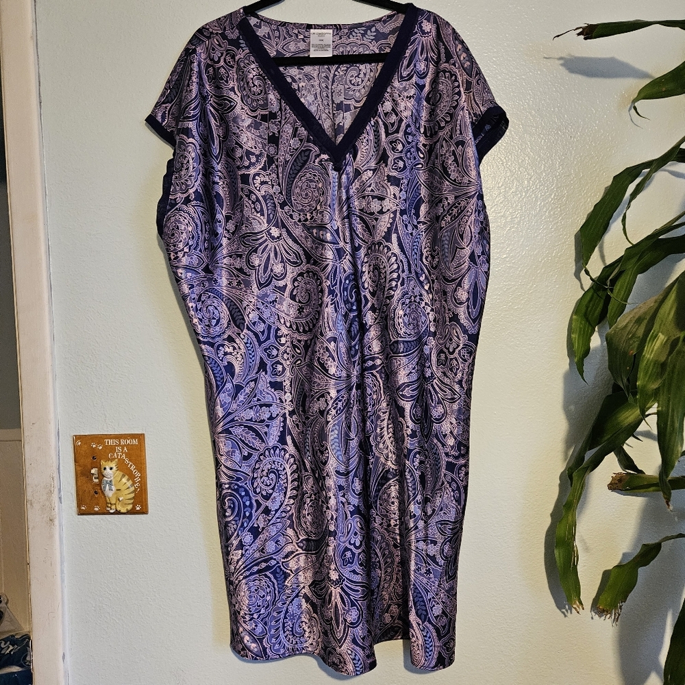 Paisley Satin Chemise